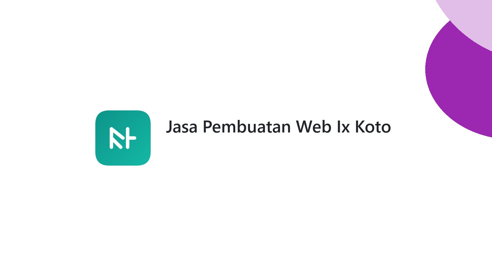 Jasa Pembuatan Web Ix Koto