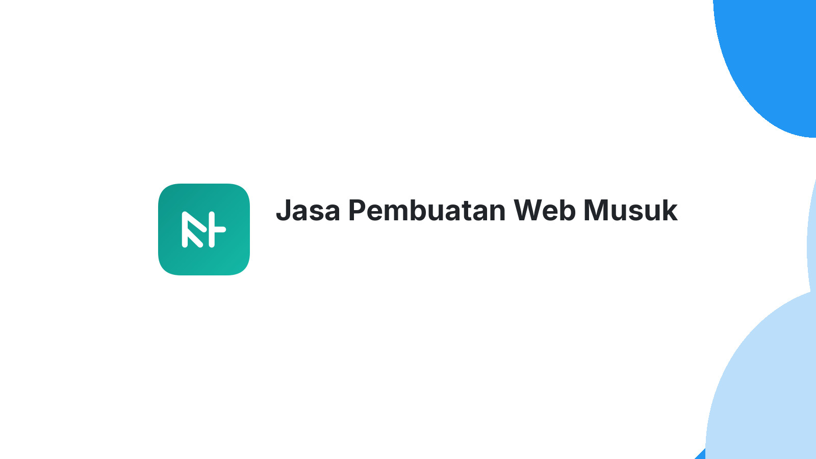 Jasa Pembuatan Web Musuk