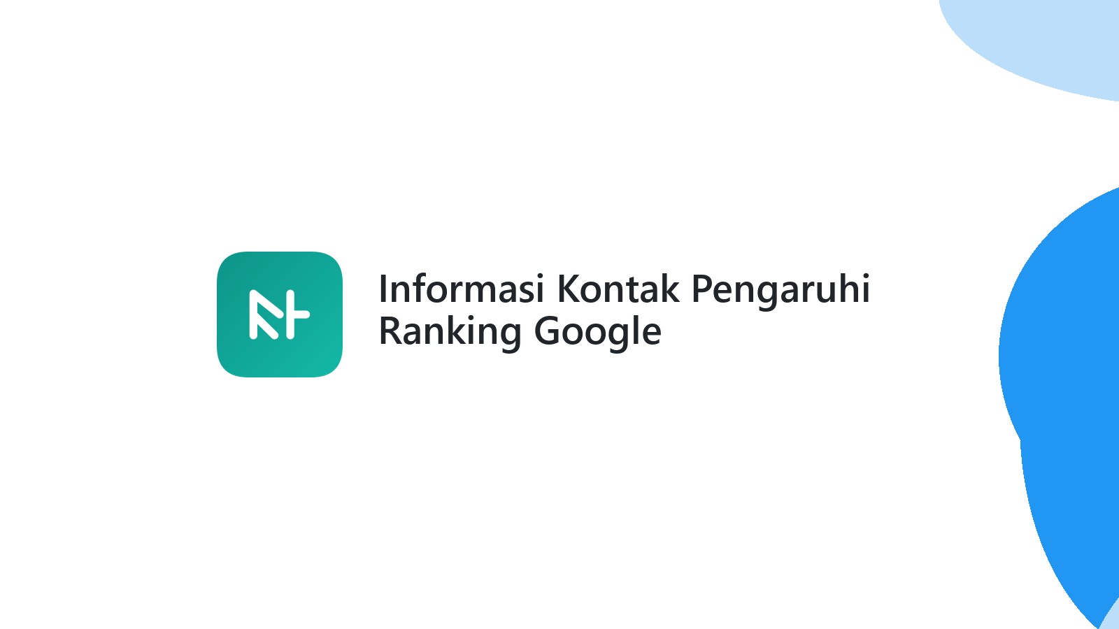 Informasi Kontak Pengaruhi Ranking Google