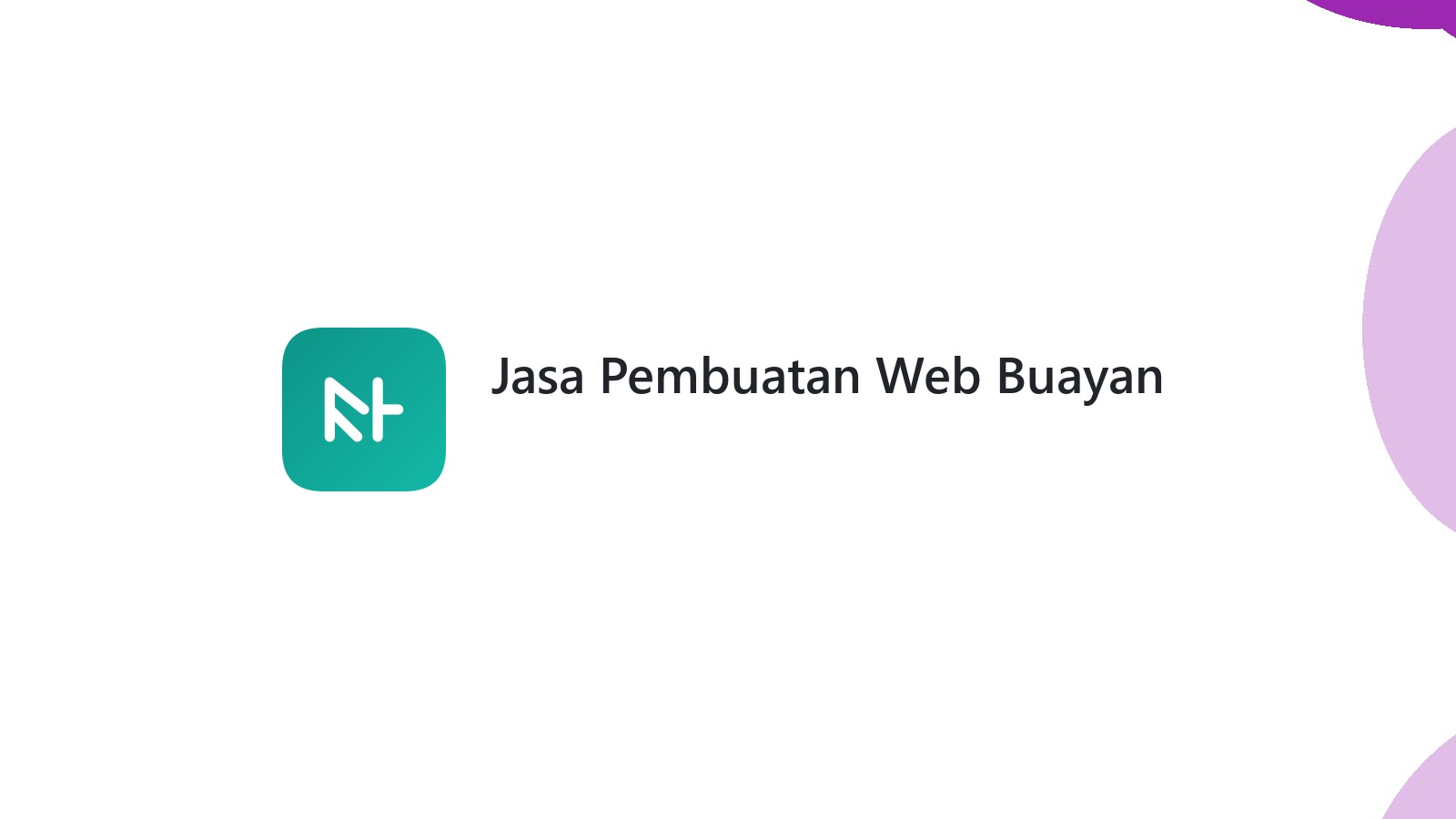 Jasa Pembuatan Web Buayan