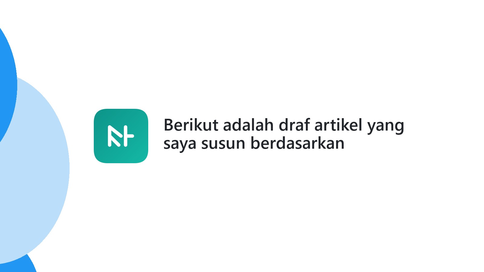 Berikut adalah draf artikel yang saya susun berdasarkan permintaan Anda: