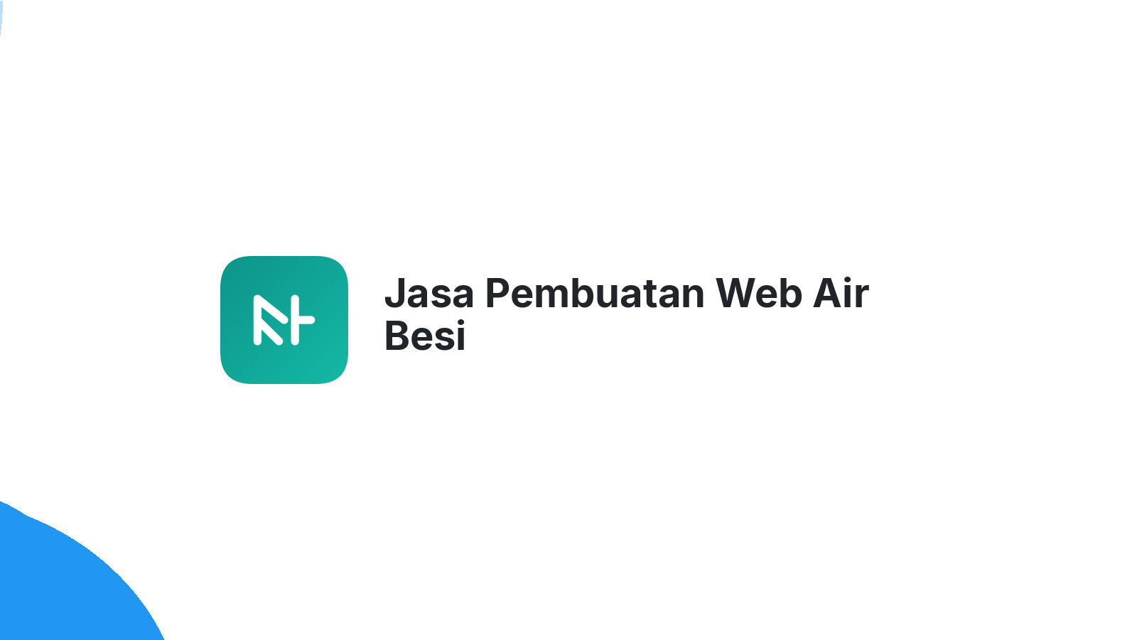 Jasa Pembuatan Web Air Besi