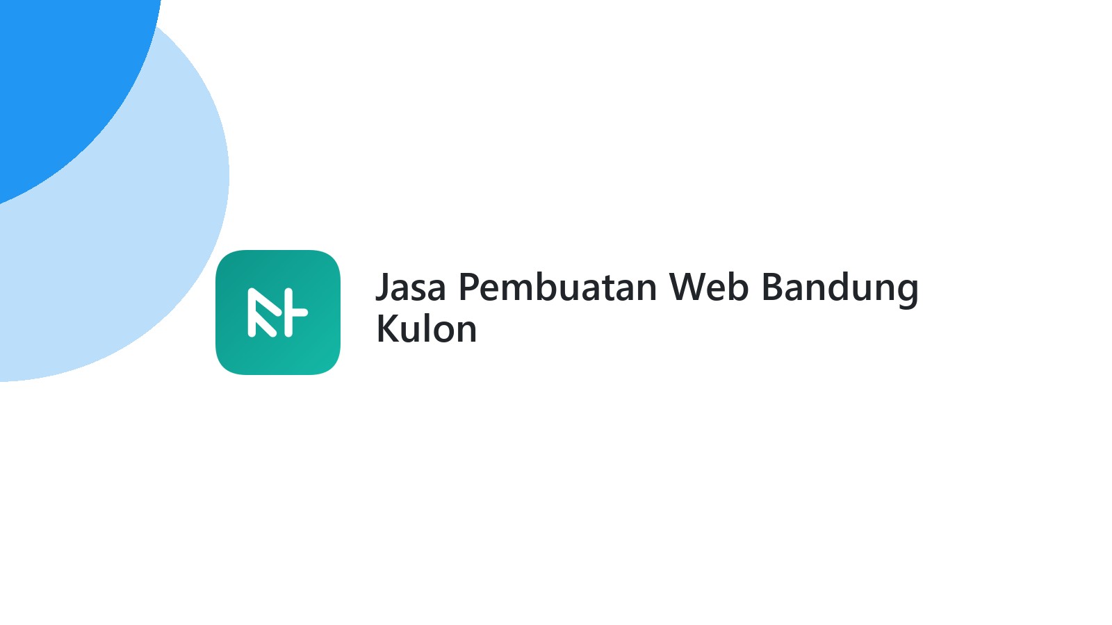 Jasa Pembuatan Web Bandung Kulon