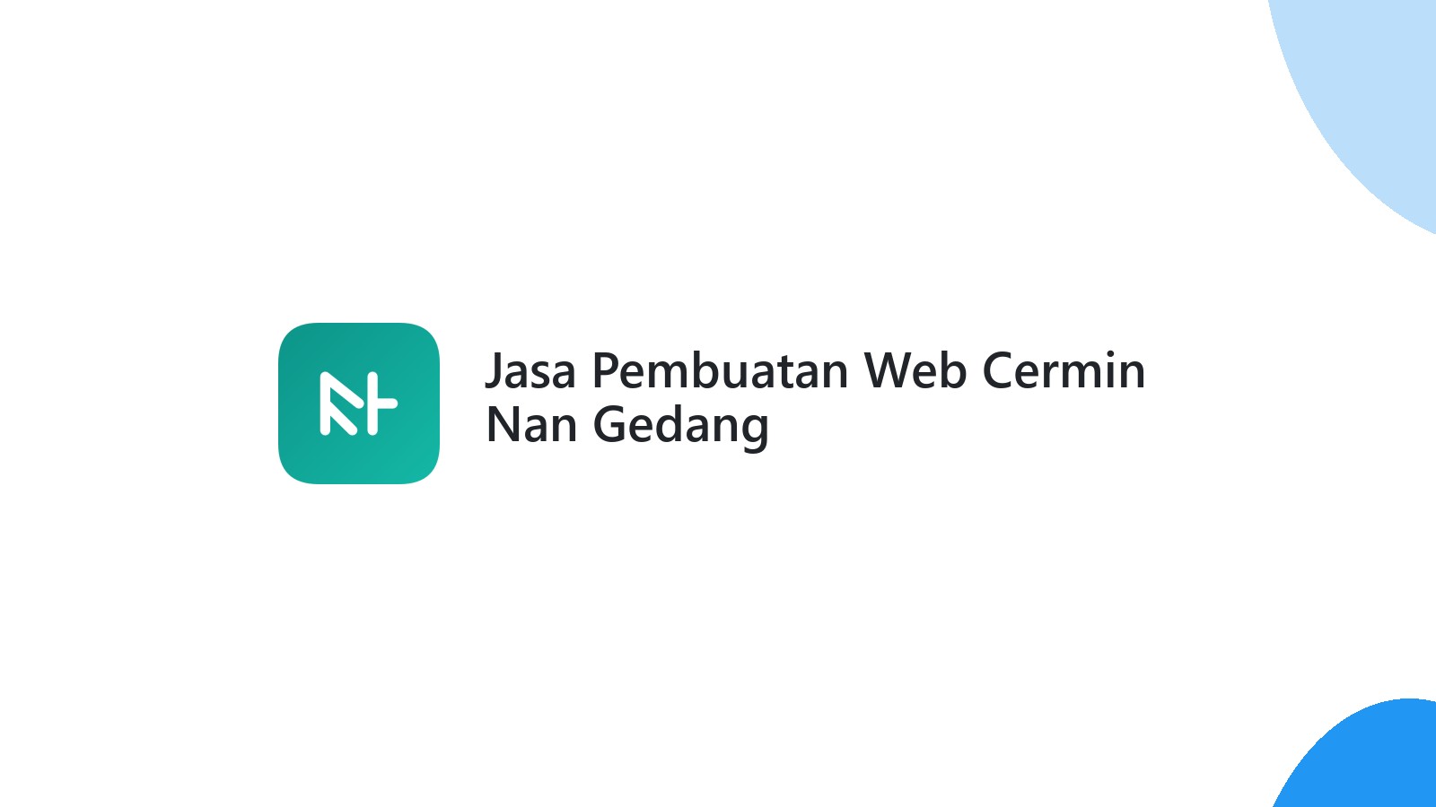 Jasa Pembuatan Web Cermin Nan Gedang