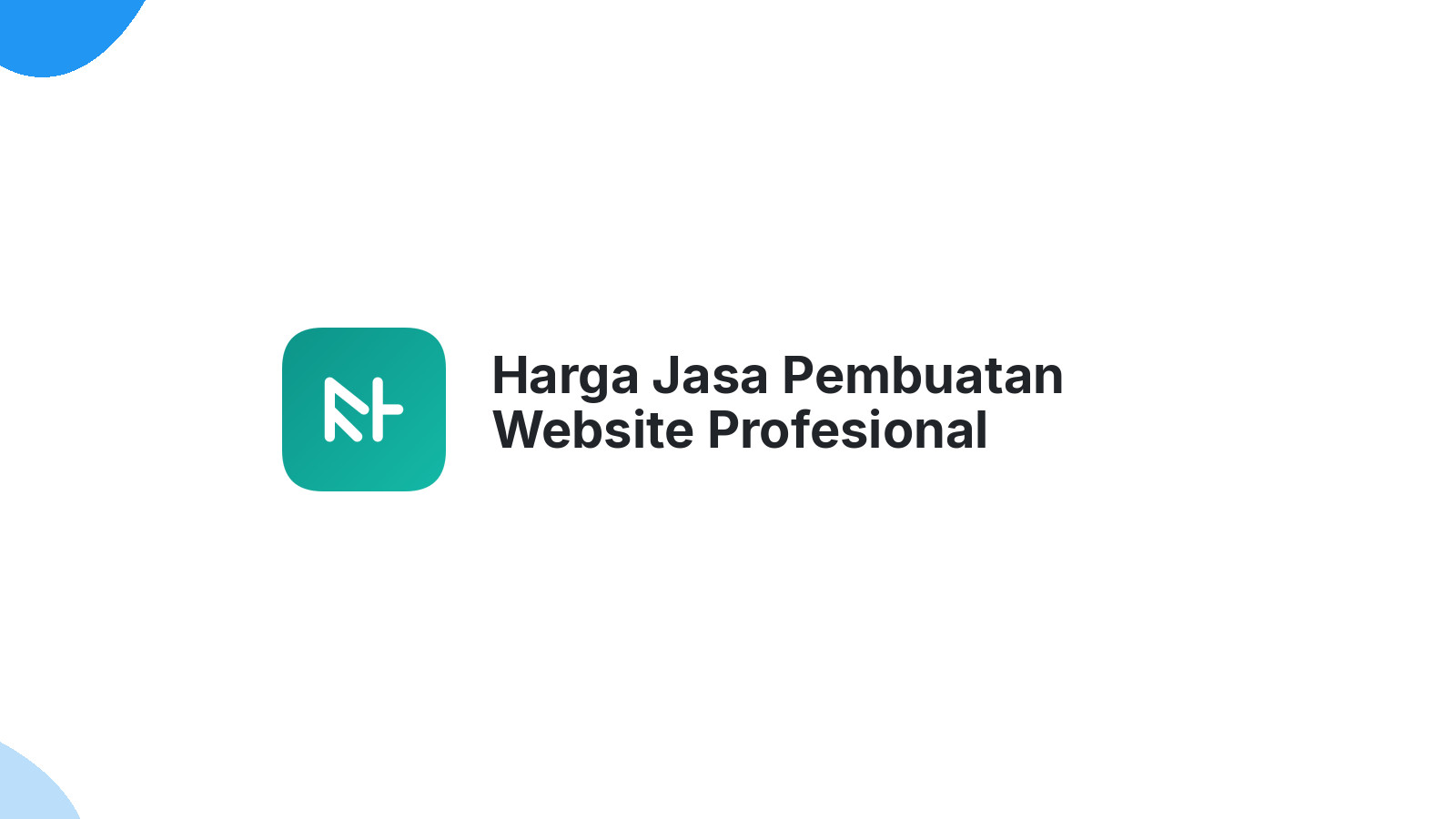 Harga Jasa Pembuatan Website Profesional