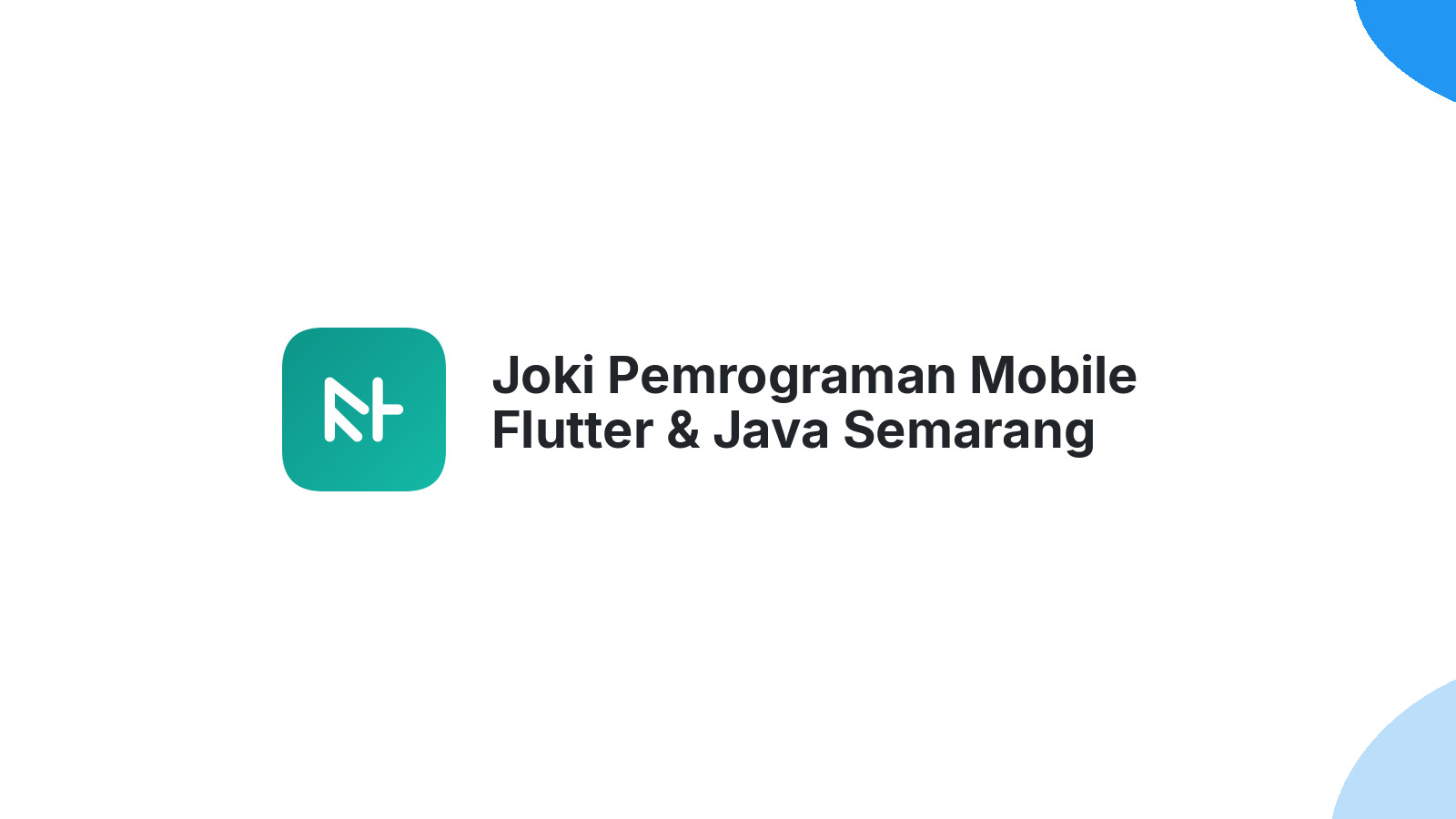 Joki Pemrograman Mobile Flutter & Java Semarang