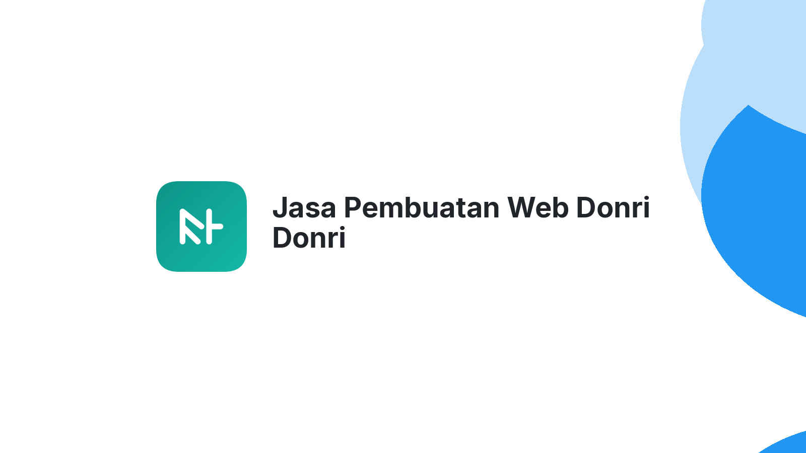 Jasa Pembuatan Web Donri Donri