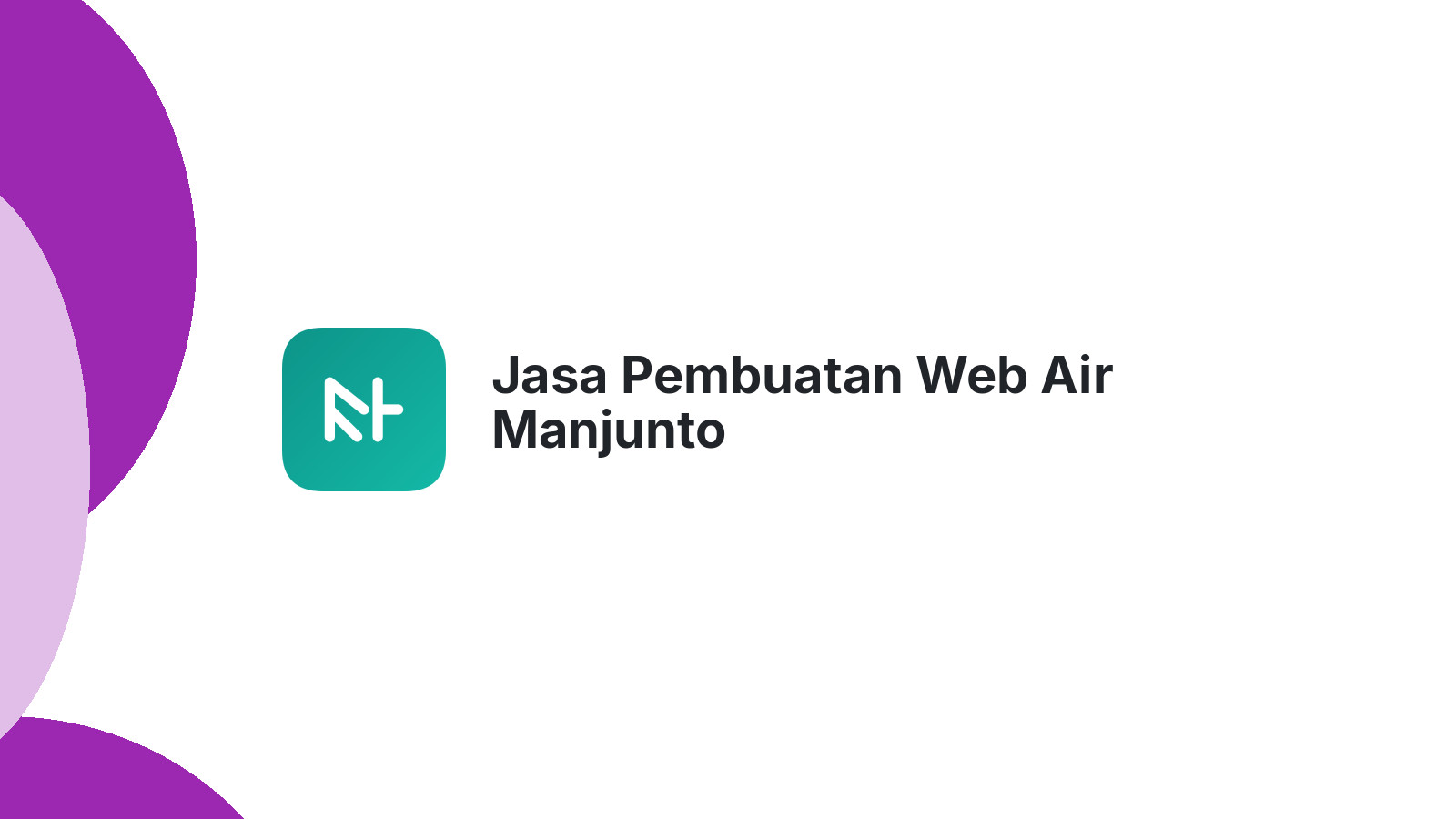 Jasa Pembuatan Web Air Manjunto