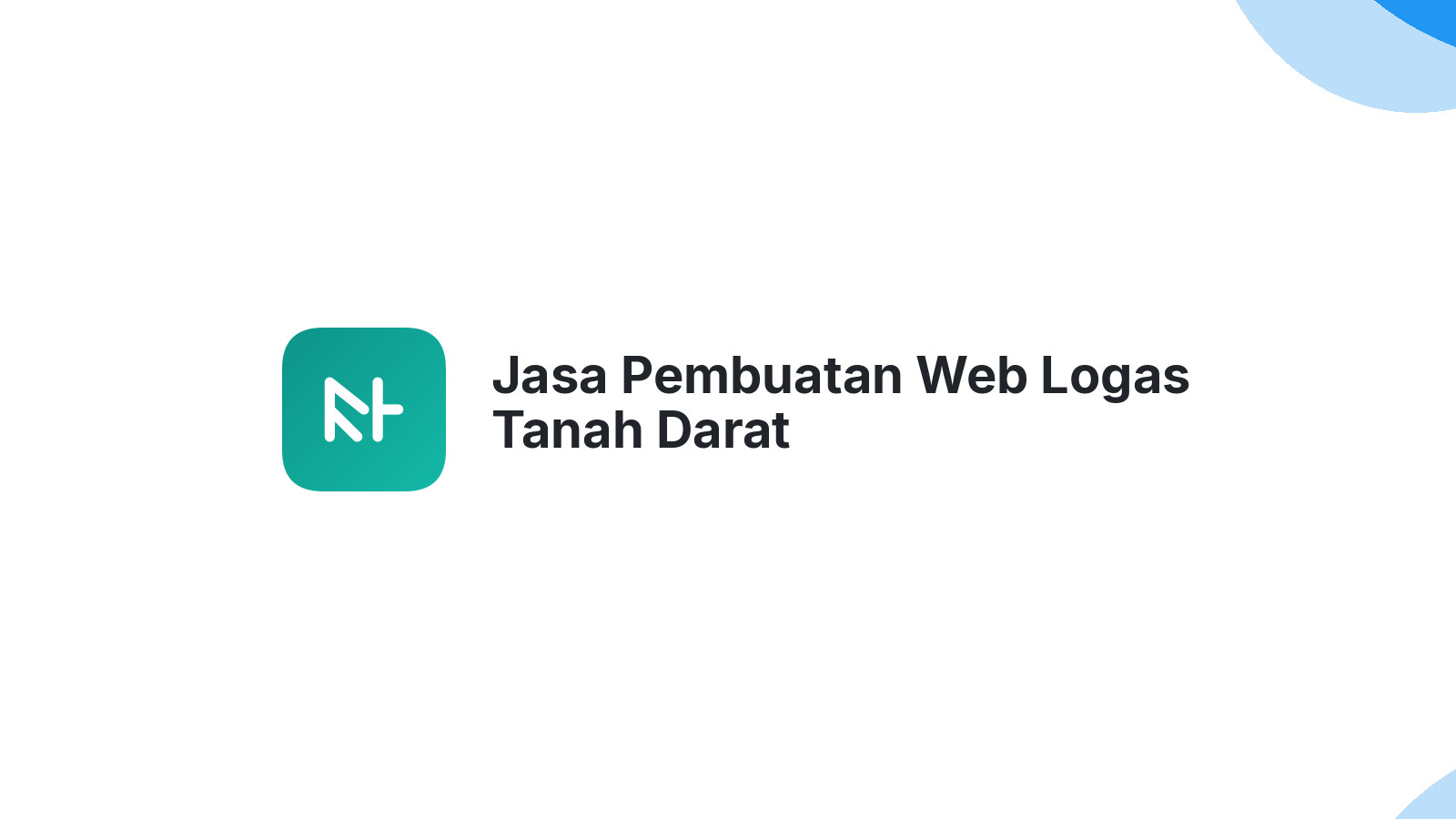 Jasa Pembuatan Web Logas Tanah Darat