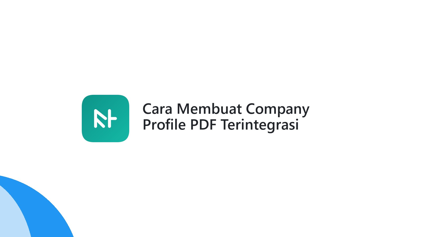 Cara Membuat Company Profile PDF Terintegrasi Website