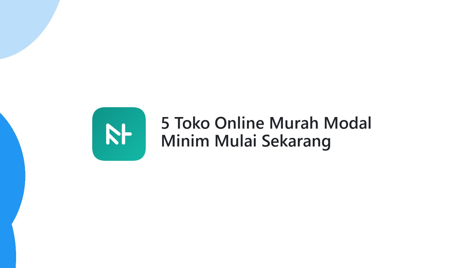5 Toko Online Murah Modal Minim Mulai Sekarang
