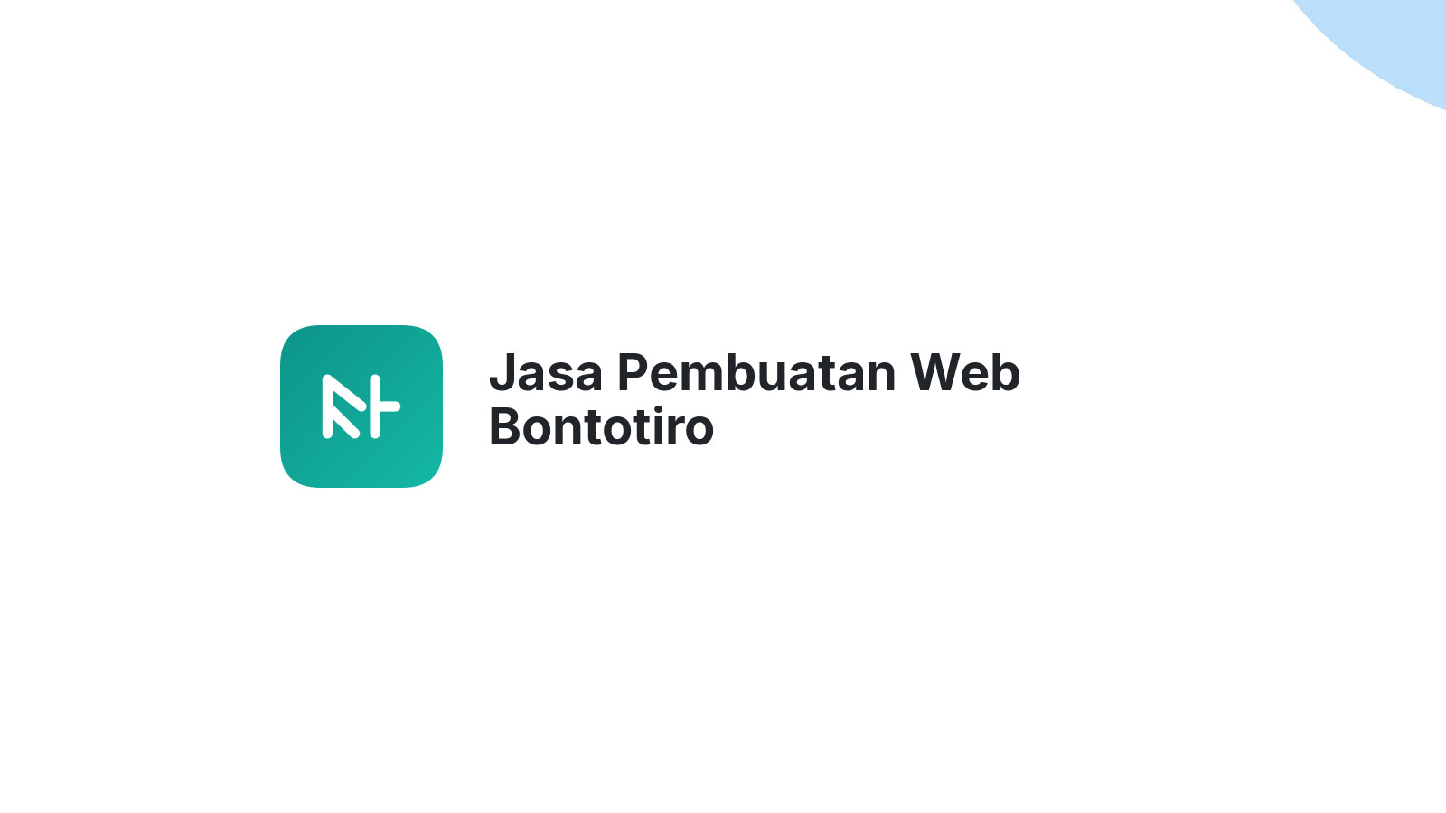 Jasa Pembuatan Web Bontotiro