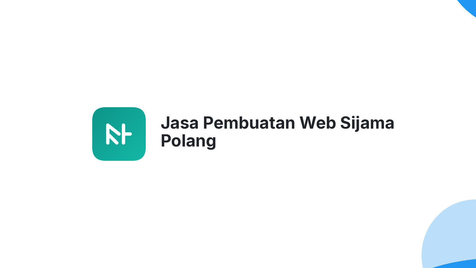 Jasa Pembuatan Web Sijama Polang