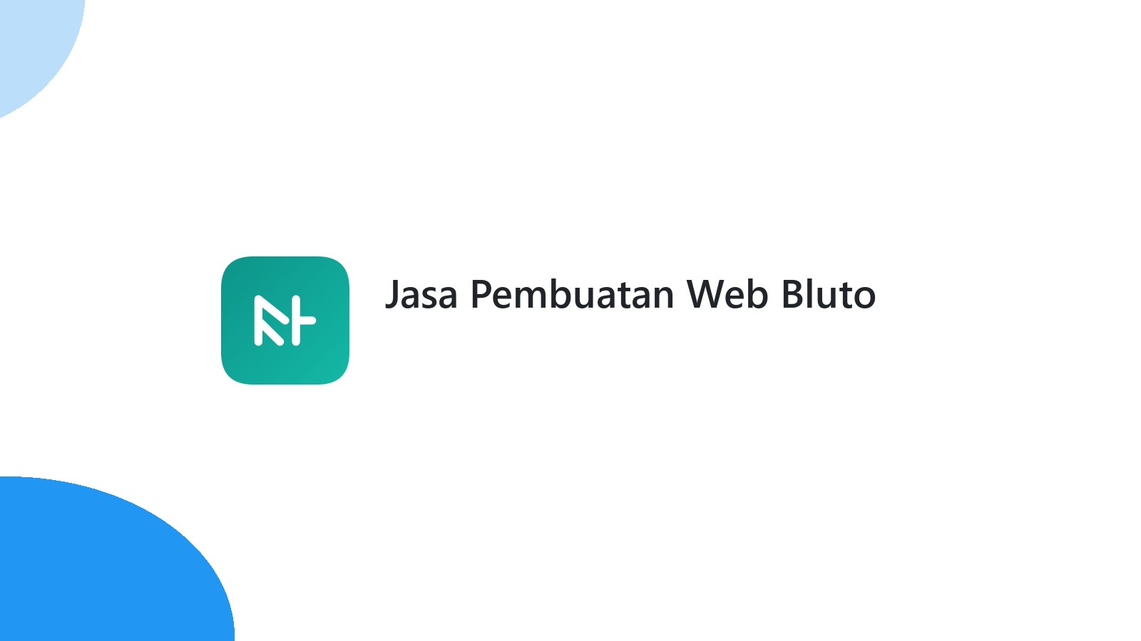 Jasa Pembuatan Web Bluto