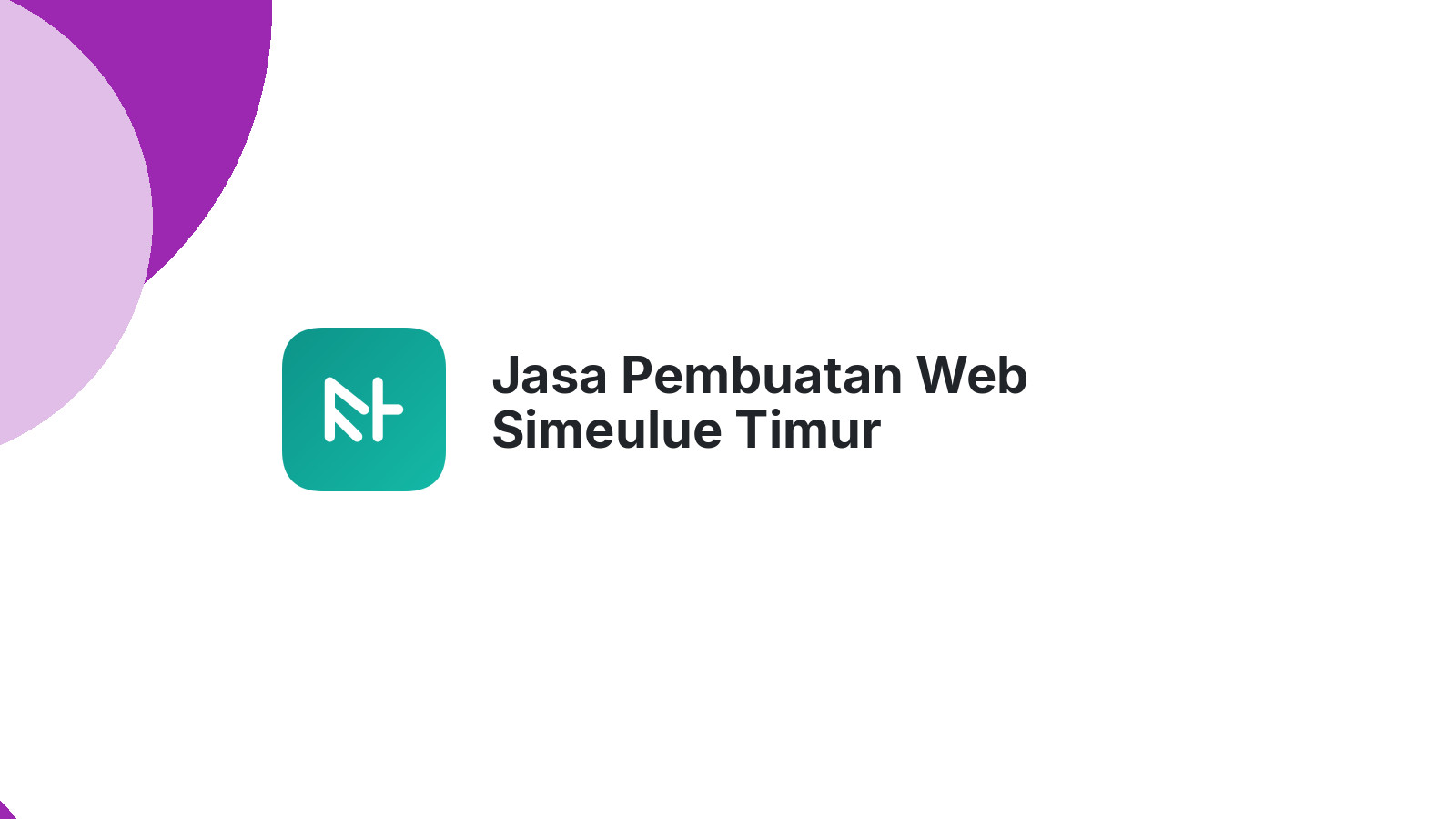 Jasa Pembuatan Web Simeulue Timur