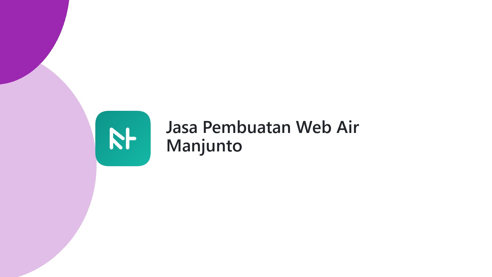 Jasa Pembuatan Web Air Manjunto