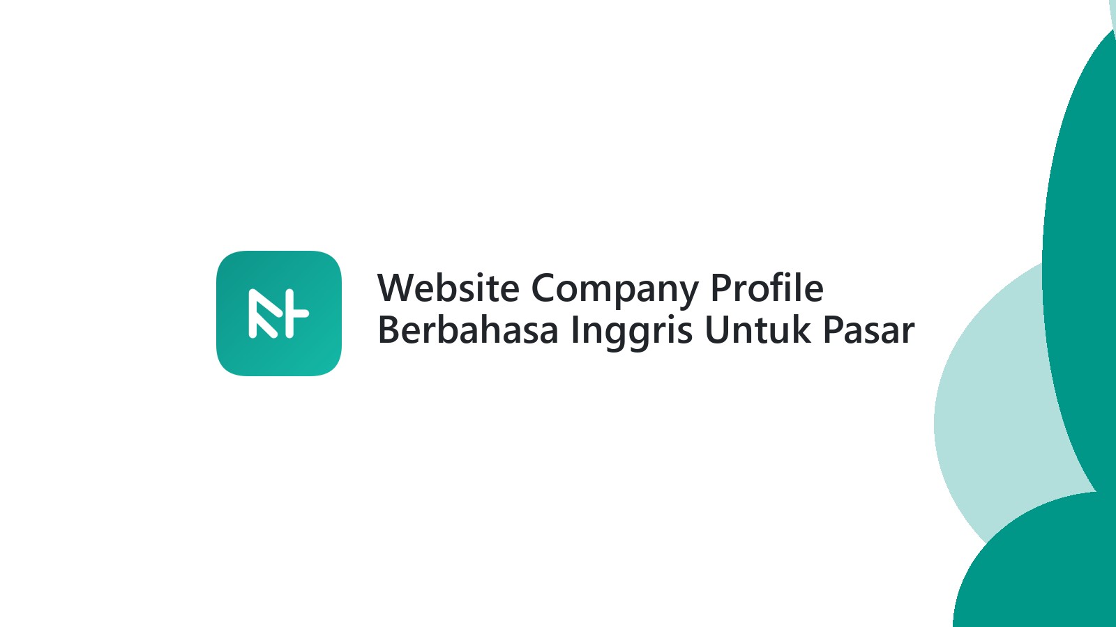 Website Company Profile Berbahasa Inggris Untuk Pasar Global