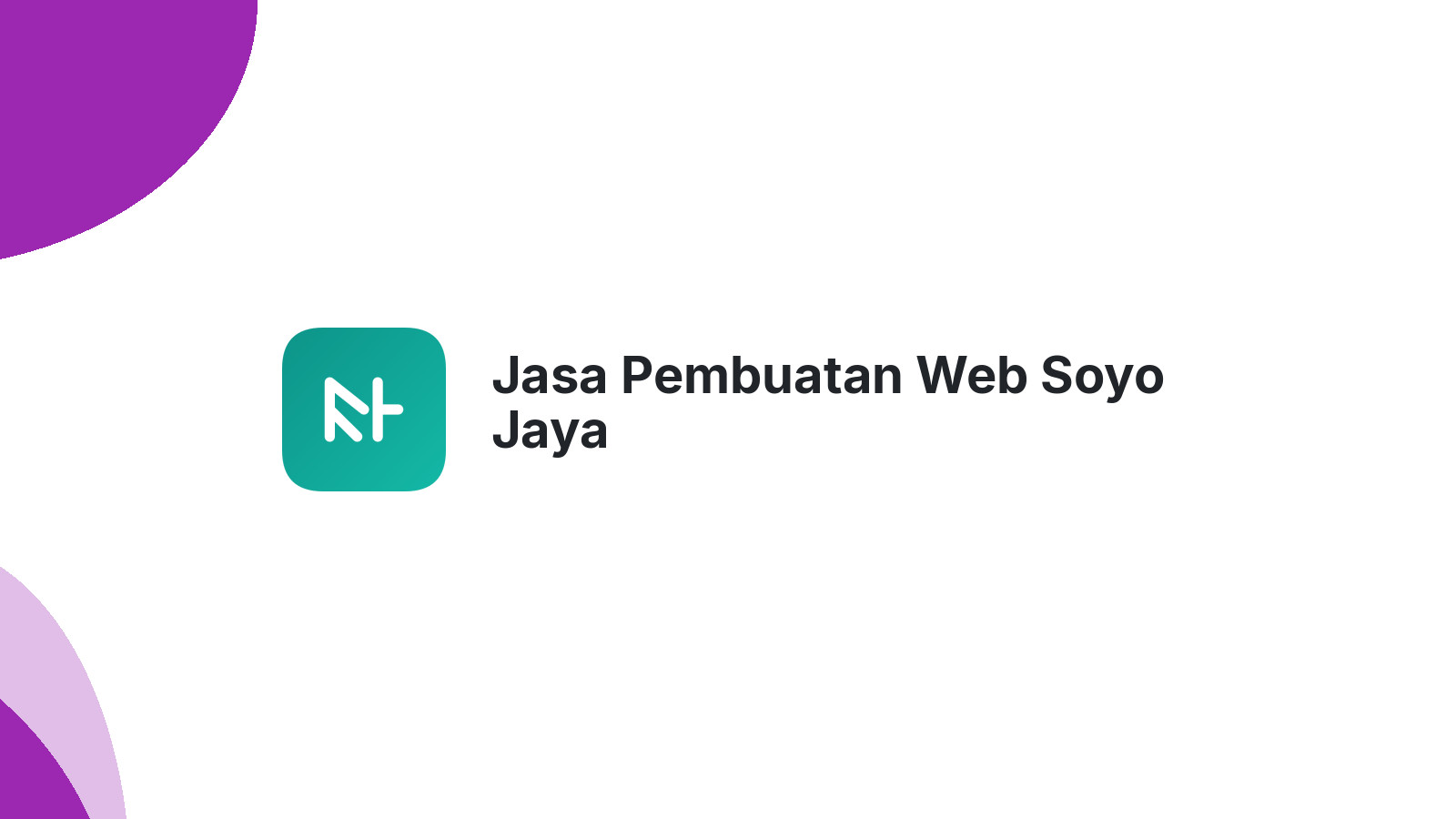 Jasa Pembuatan Web Soyo Jaya