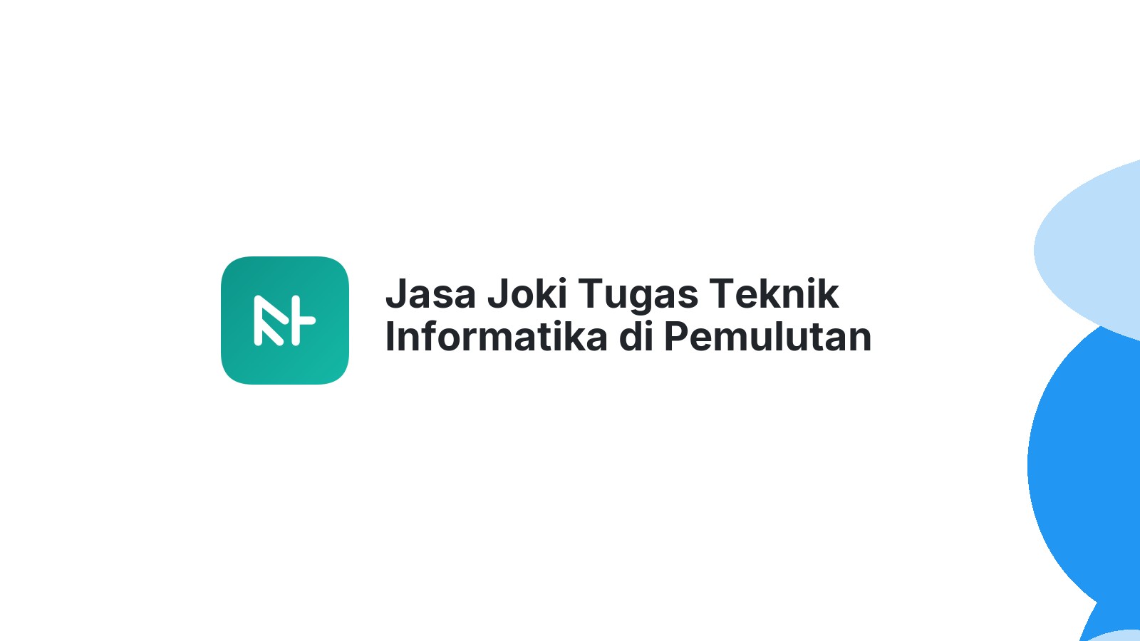 Jasa Joki Tugas Teknik Informatika di Pemulutan Barat