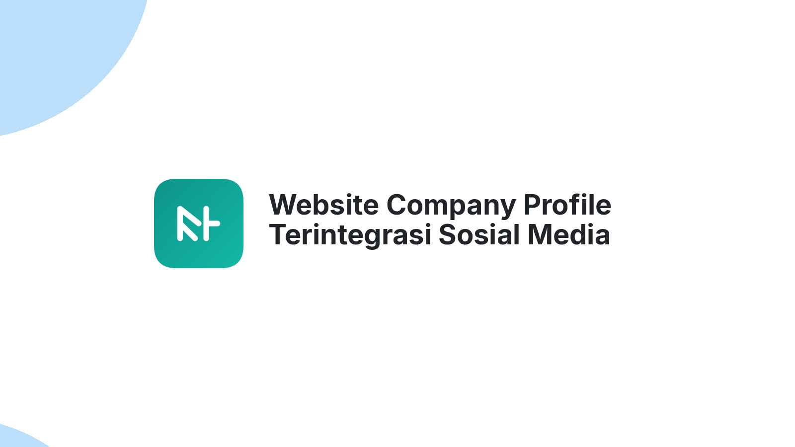 Website Company Profile Terintegrasi Sosial Media