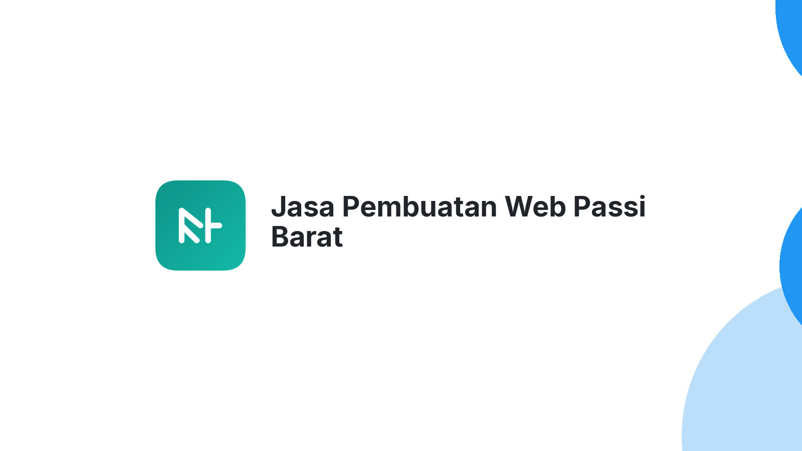 Jasa Pembuatan Web Passi Barat