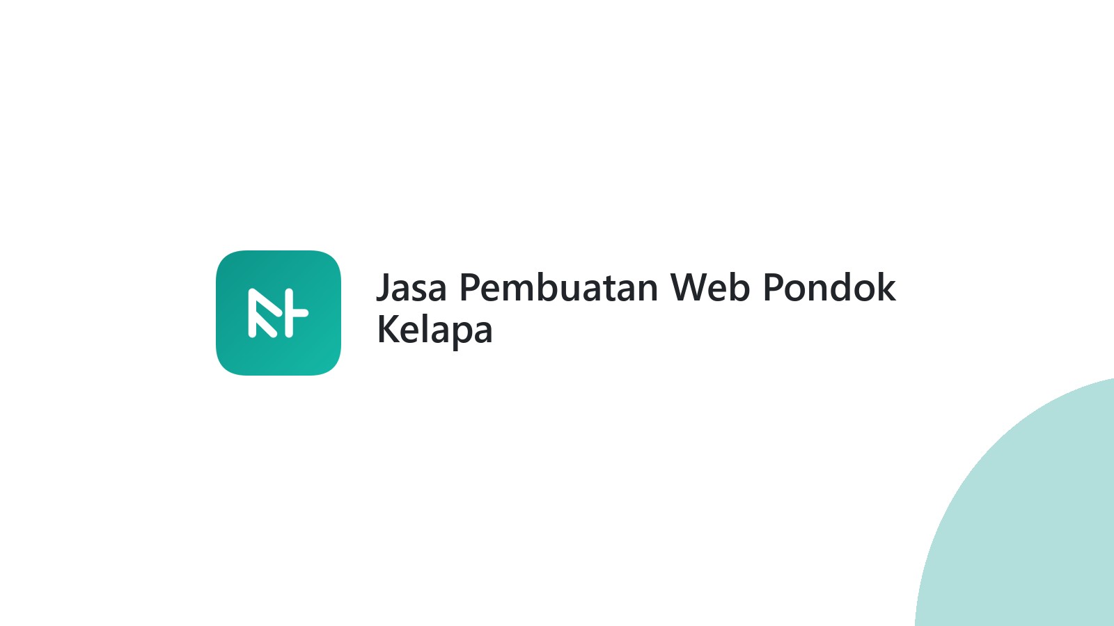 Jasa Pembuatan Web Pondok Kelapa