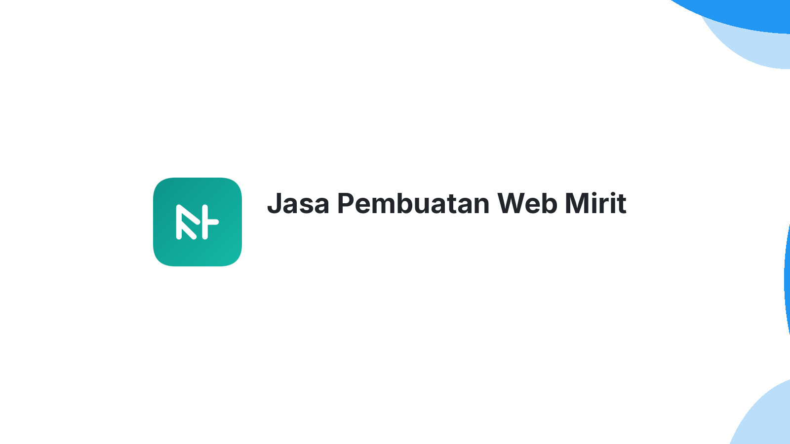 Jasa Pembuatan Web Mirit