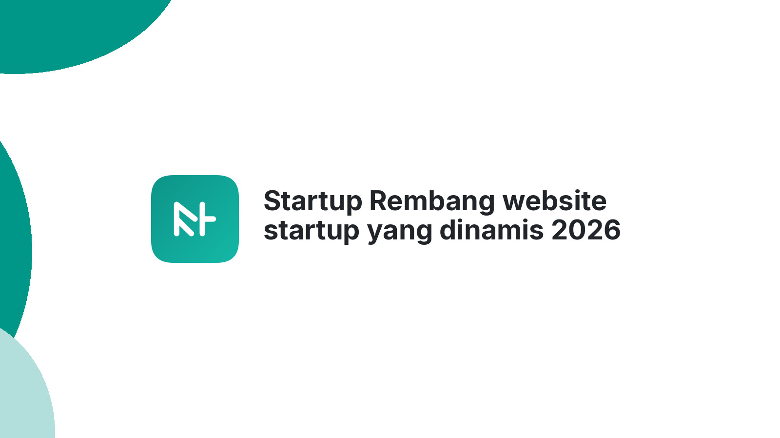 Startup Rembang website startup yang dinamis 2026