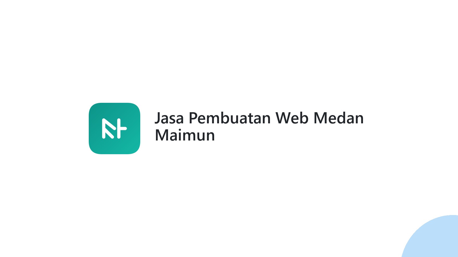 Jasa Pembuatan Web Medan Maimun