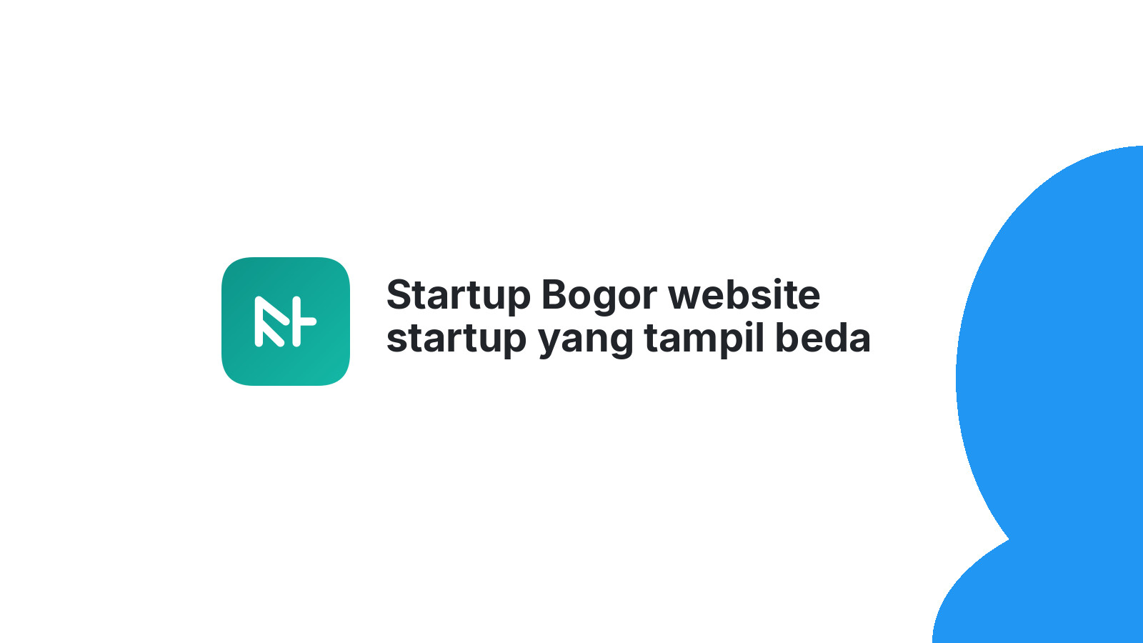 Startup Bogor website startup yang tampil beda 2026