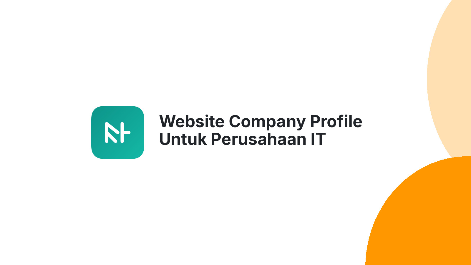 Website Company Profile Untuk Perusahaan IT