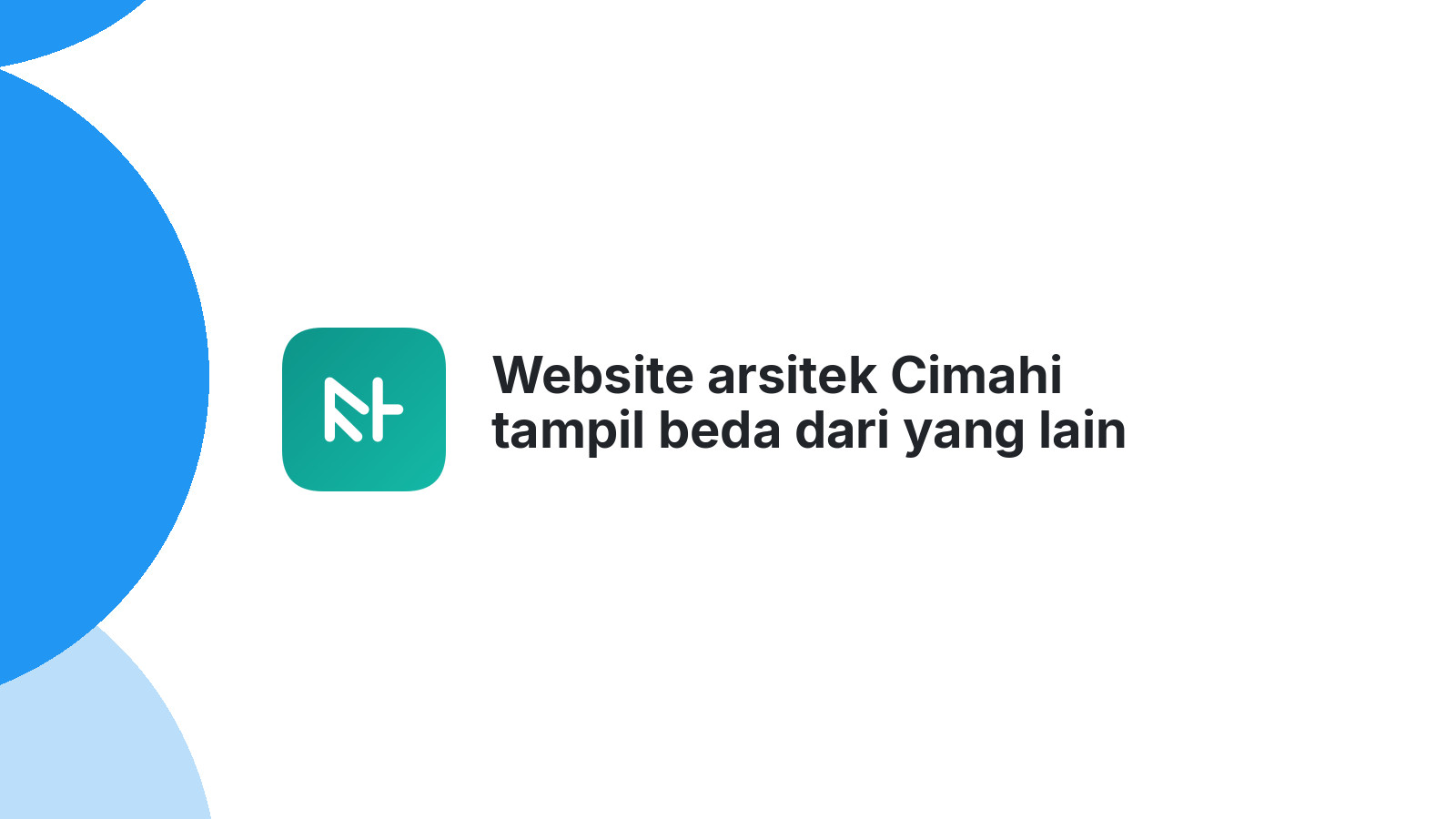 Website arsitek Cimahi tampil beda dari yang lain