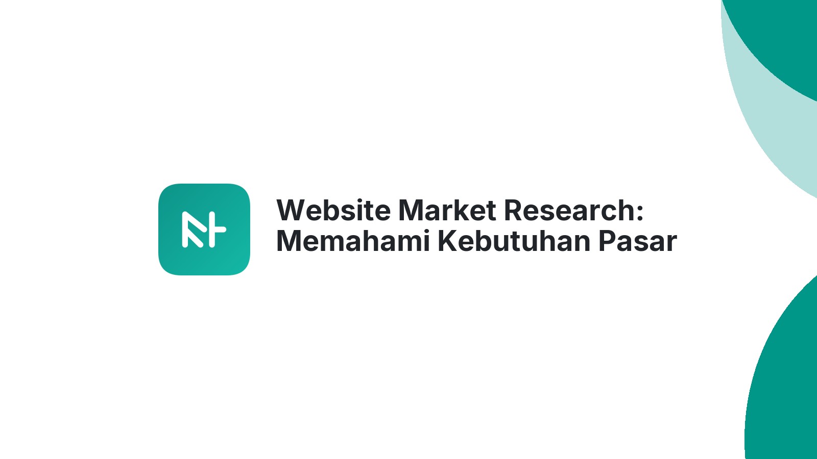 Website Market Research: Memahami Kebutuhan Pasar