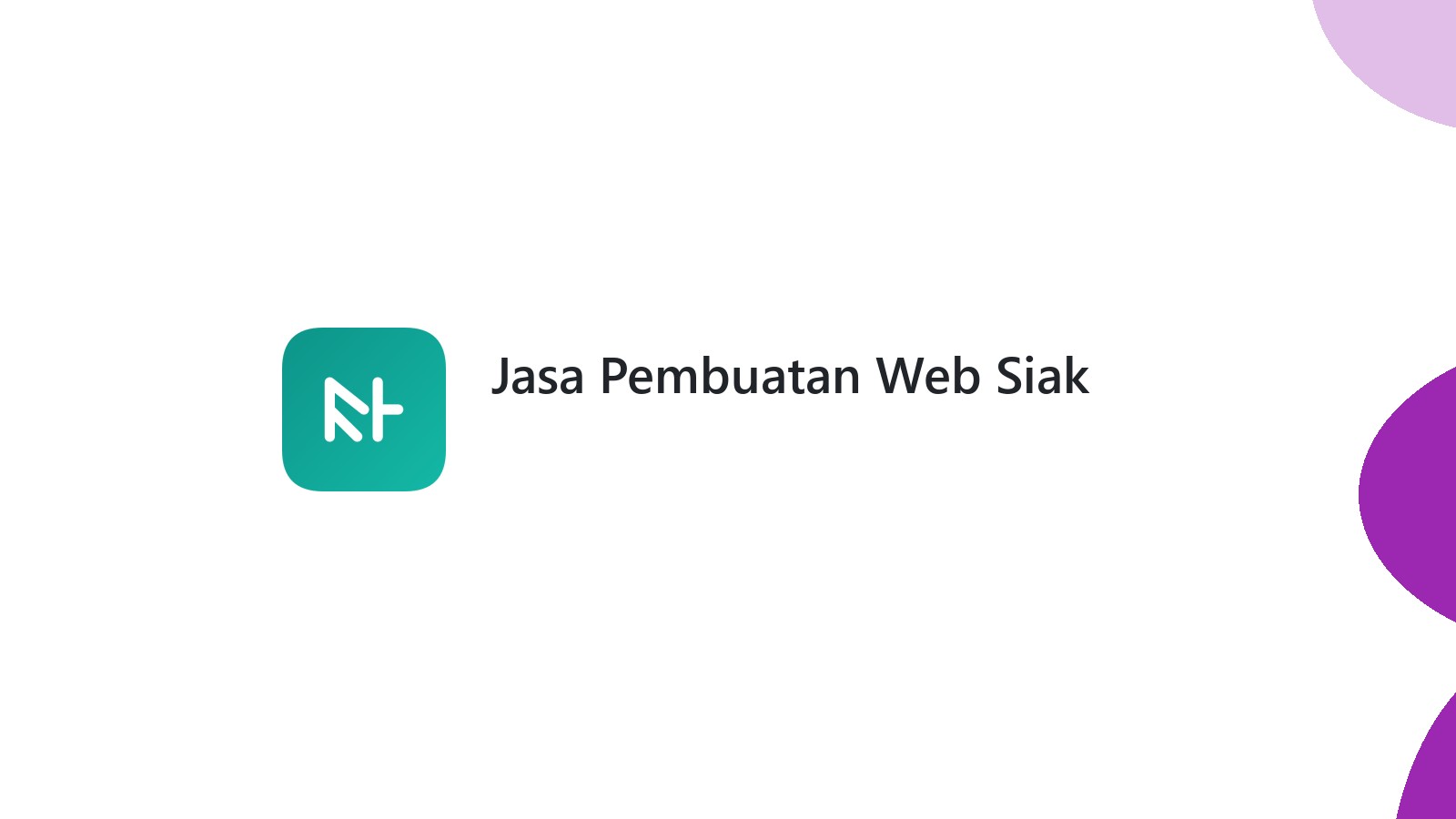 Jasa Pembuatan Web Siak