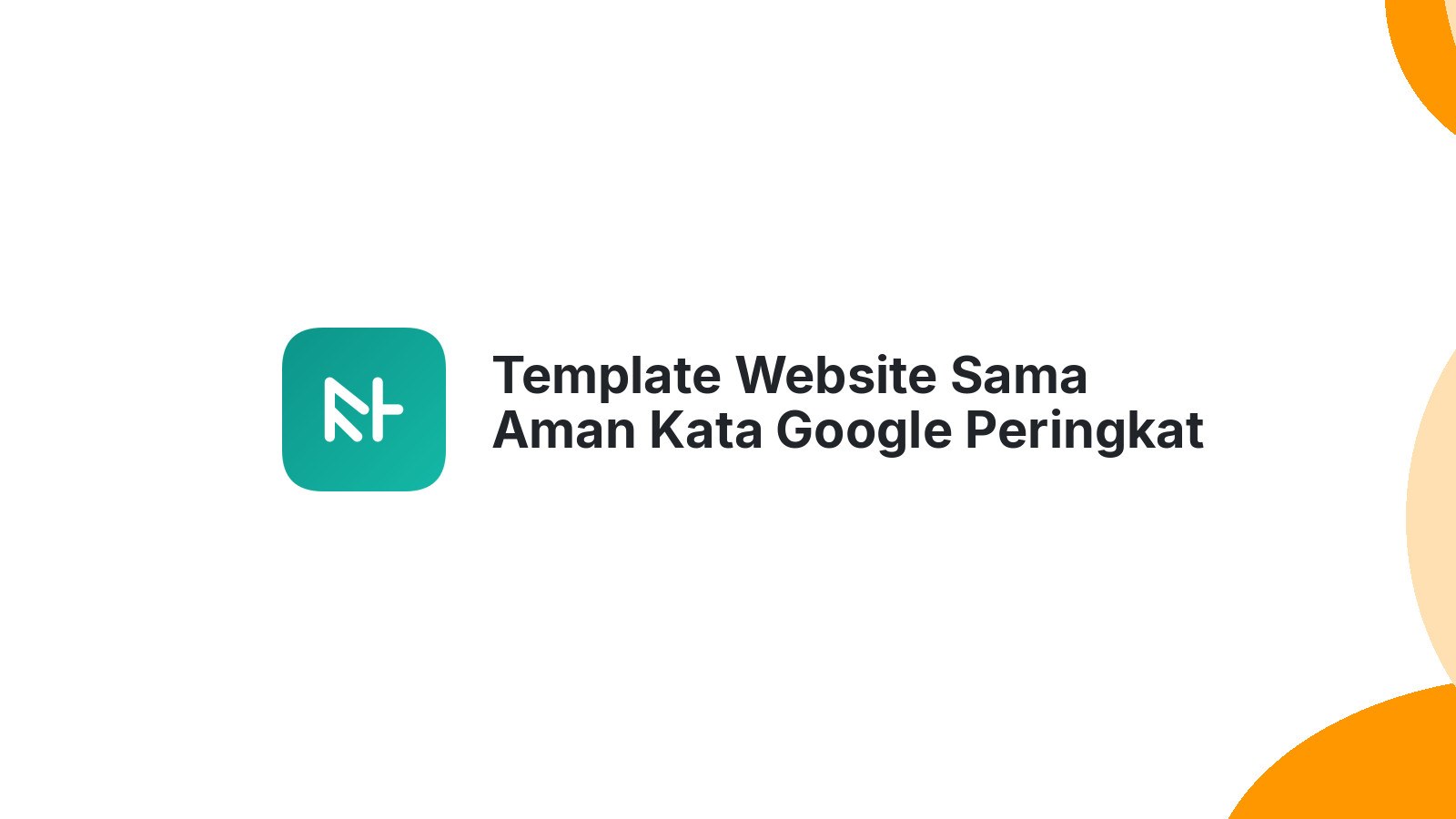 Template Website Sama Aman Kata Google Peringkat Tinggi