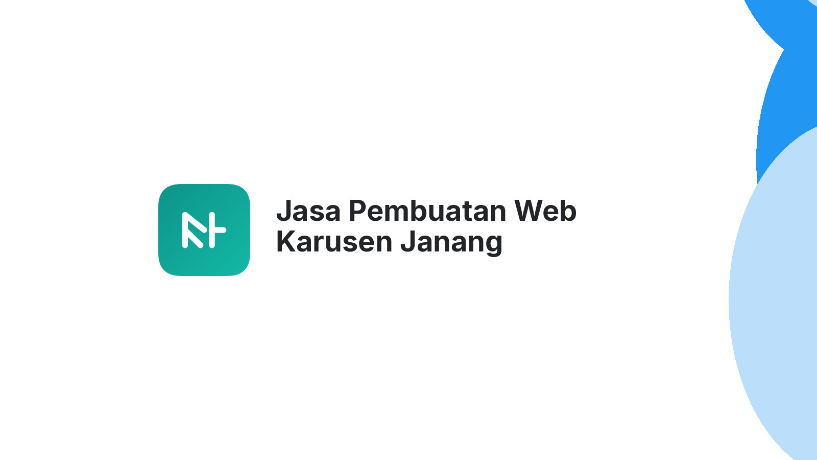 Jasa Pembuatan Web Karusen Janang