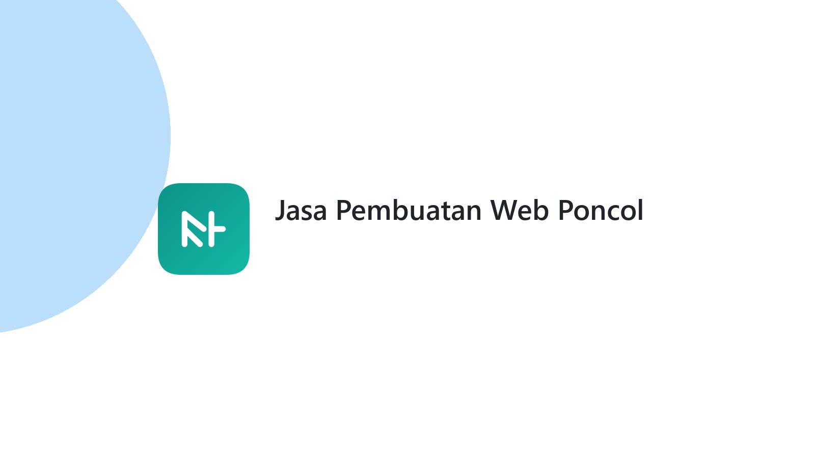 Jasa Pembuatan Web Poncol
