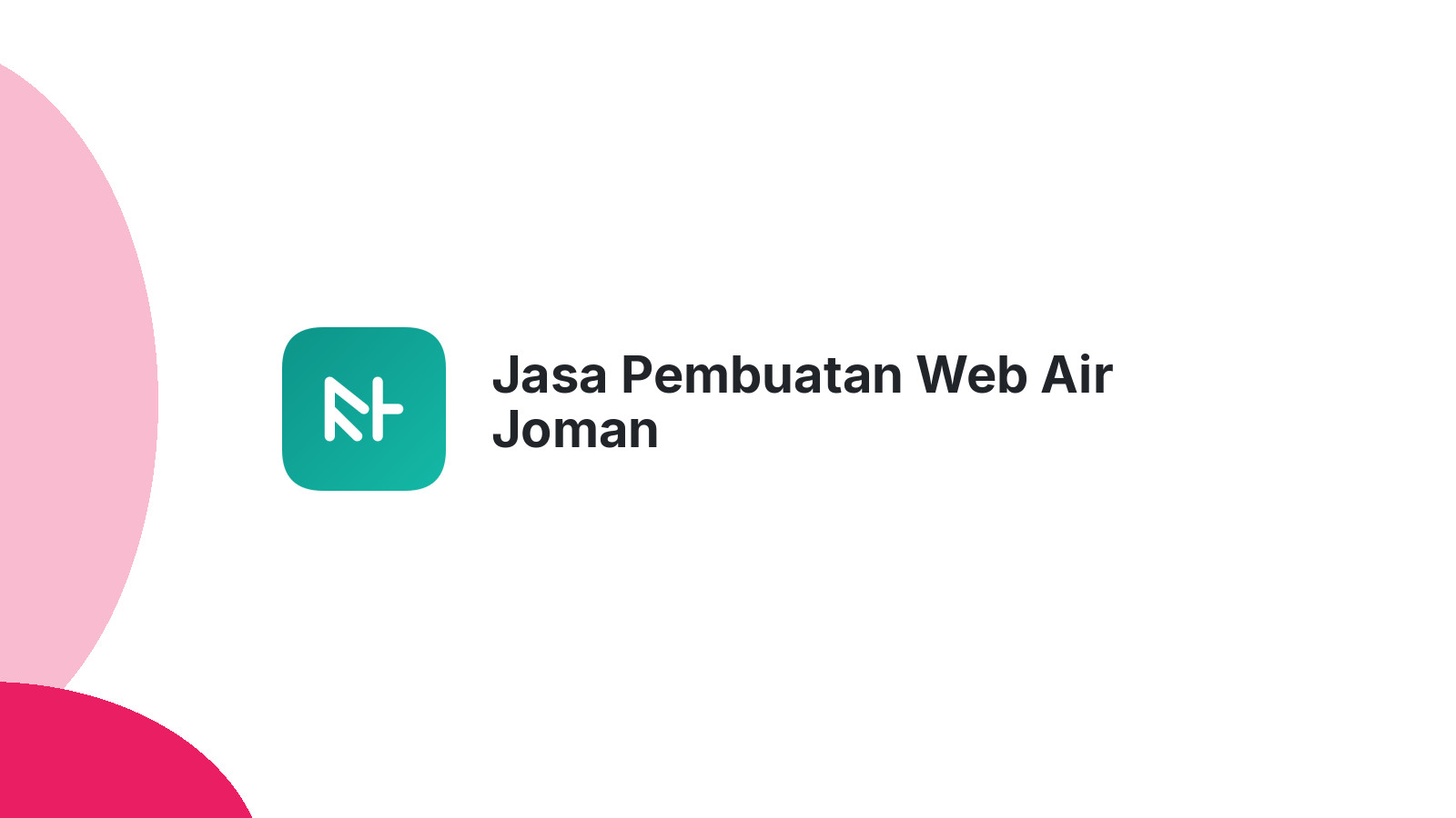 Jasa Pembuatan Web Air Joman