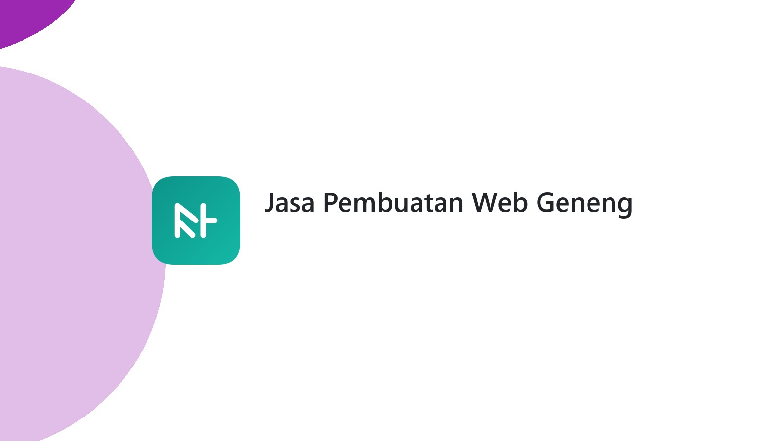 Jasa Pembuatan Web Geneng