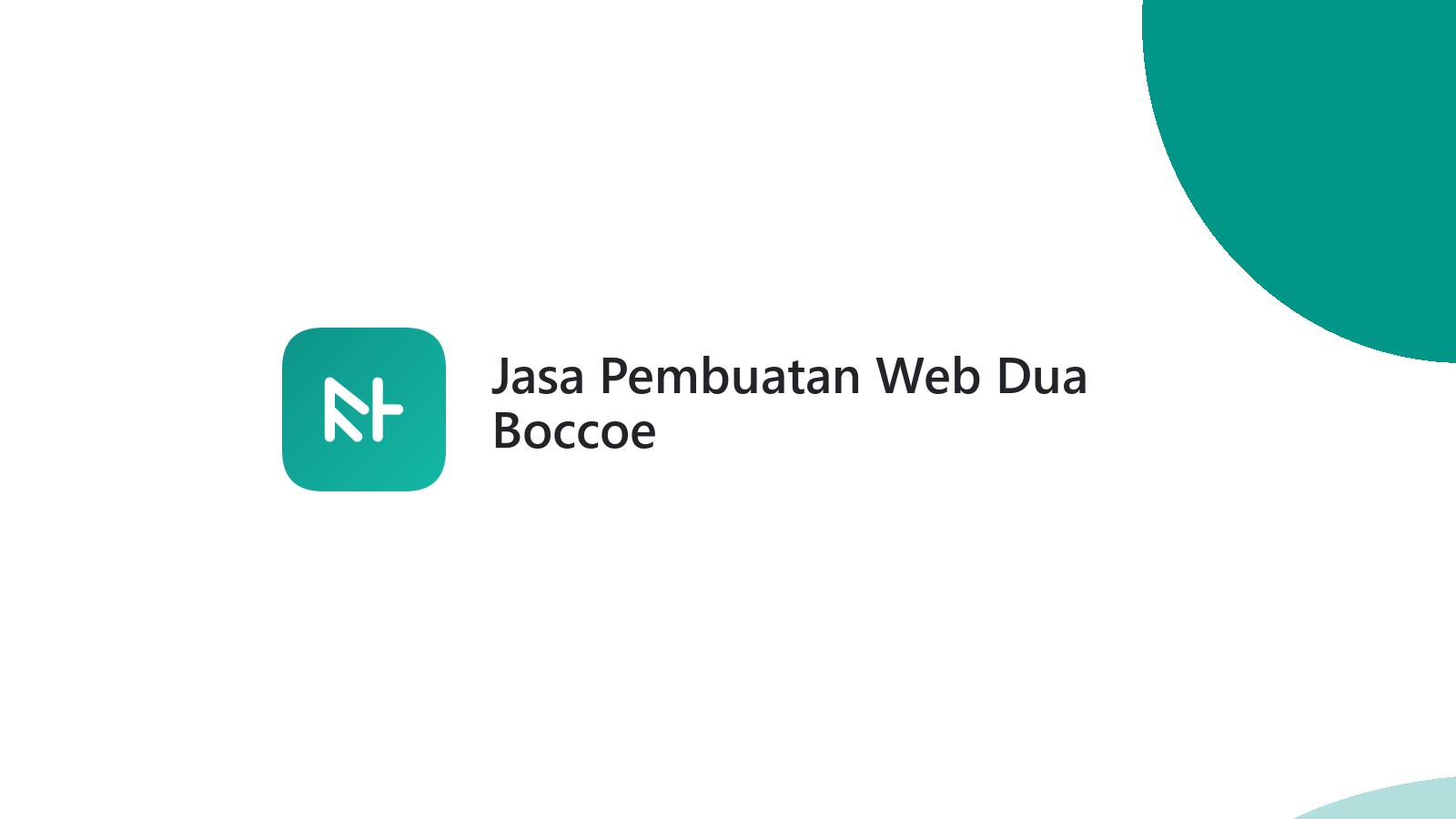 Jasa Pembuatan Web Dua Boccoe