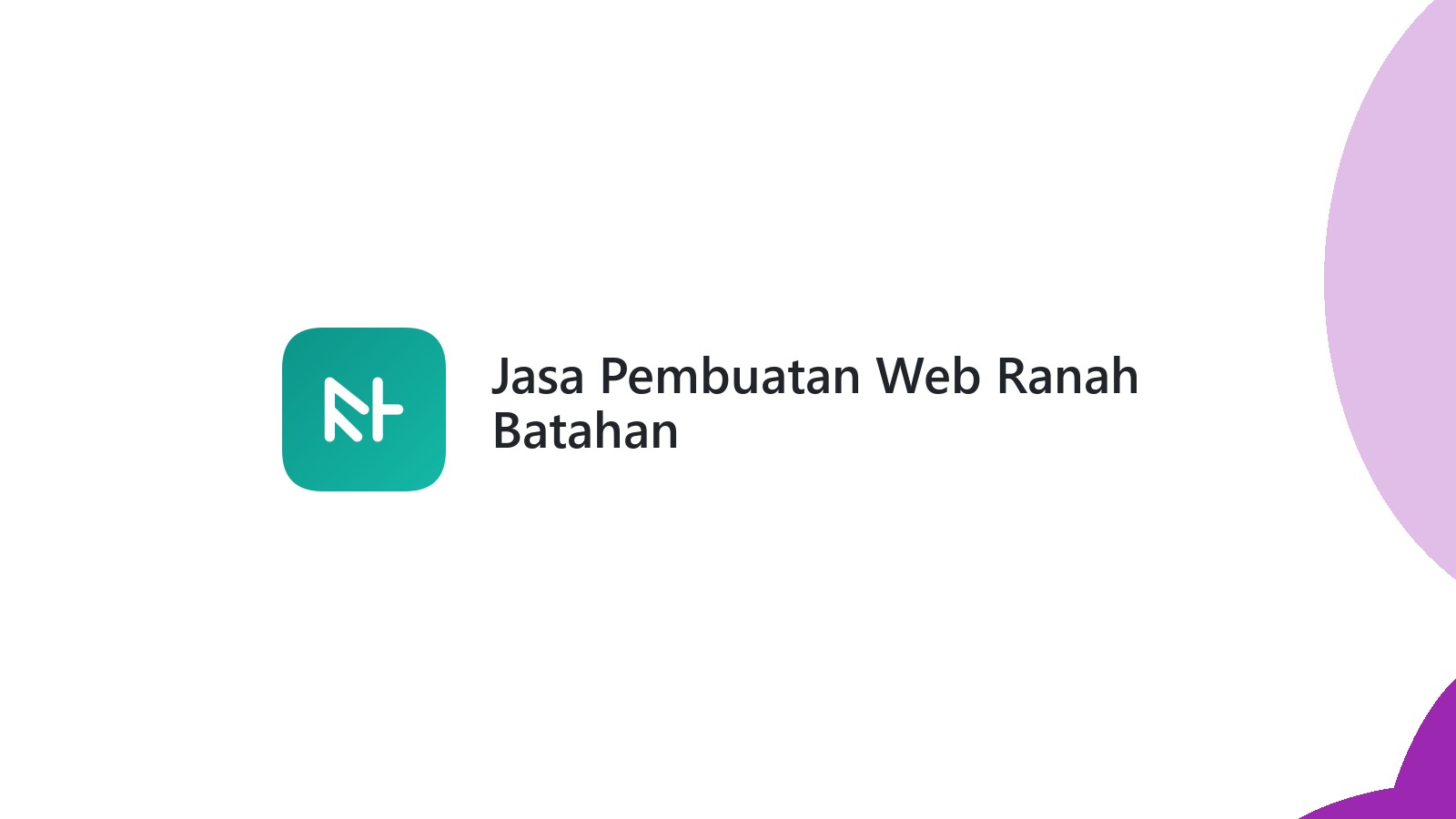Jasa Pembuatan Web Ranah Batahan