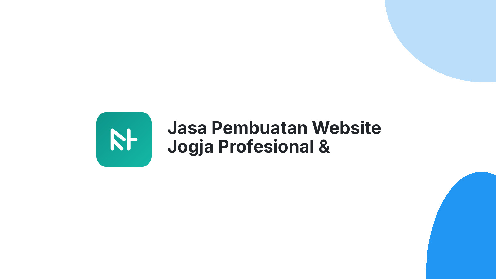 Jasa Pembuatan Website Jogja Profesional & Terpercaya