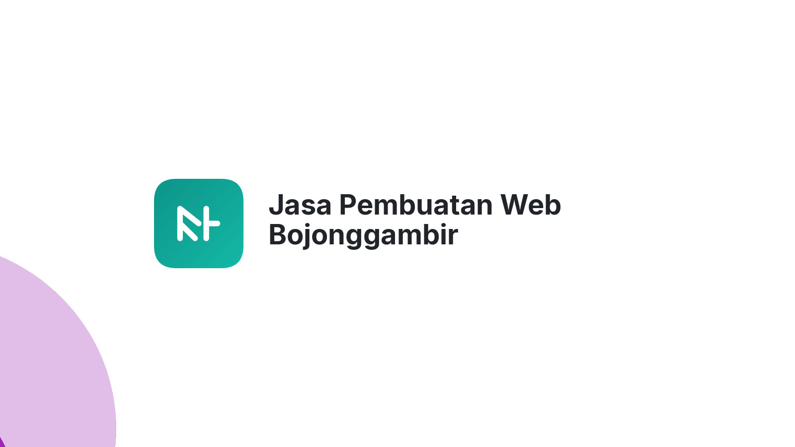 Jasa Pembuatan Web Bojonggambir