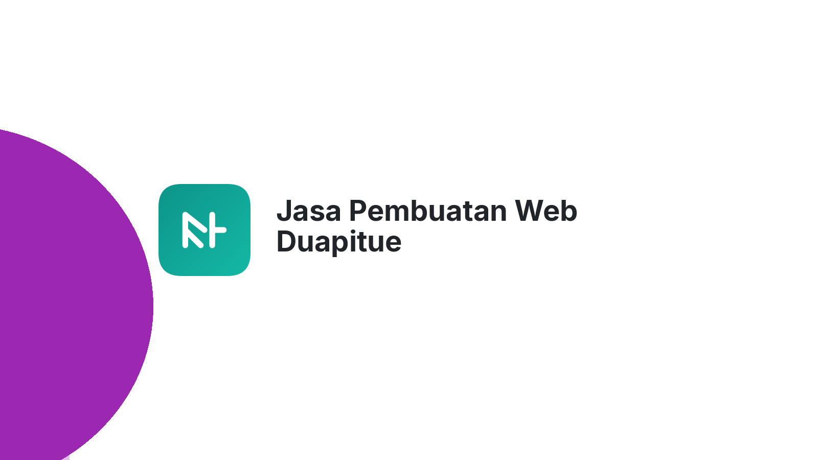 Jasa Pembuatan Web Duapitue