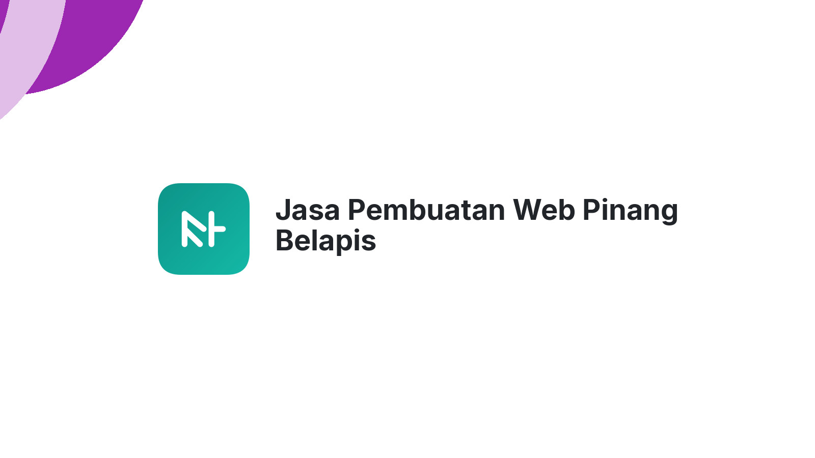 Jasa Pembuatan Web Pinang Belapis