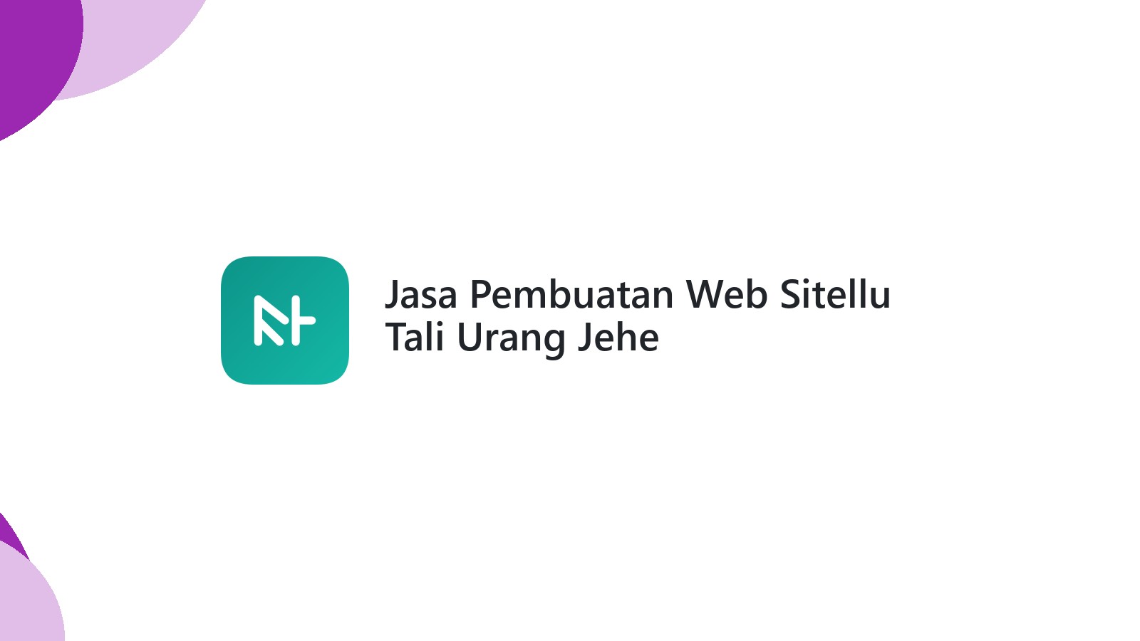 Jasa Pembuatan Web Sitellu Tali Urang Jehe