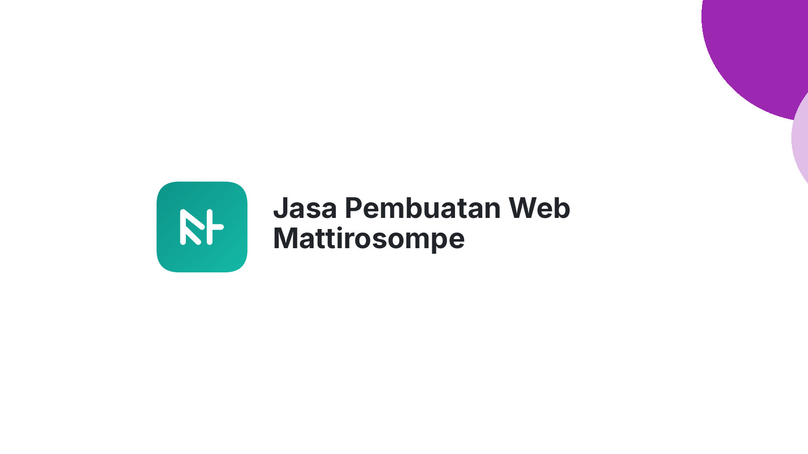 Jasa Pembuatan Web Mattirosompe