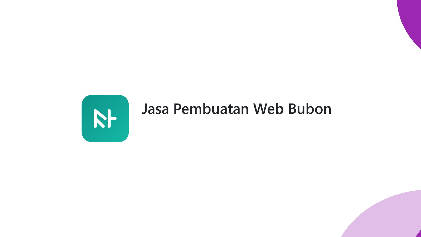 Jasa Pembuatan Web Bubon