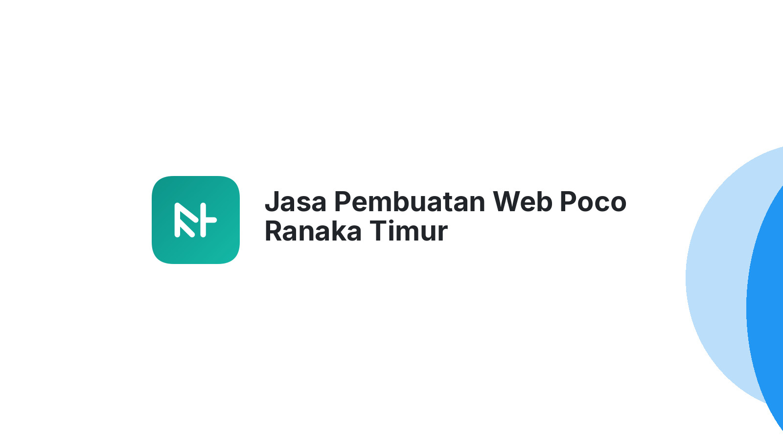 Jasa Pembuatan Web Poco Ranaka Timur