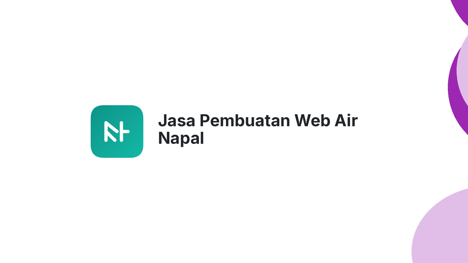 Jasa Pembuatan Web Air Napal